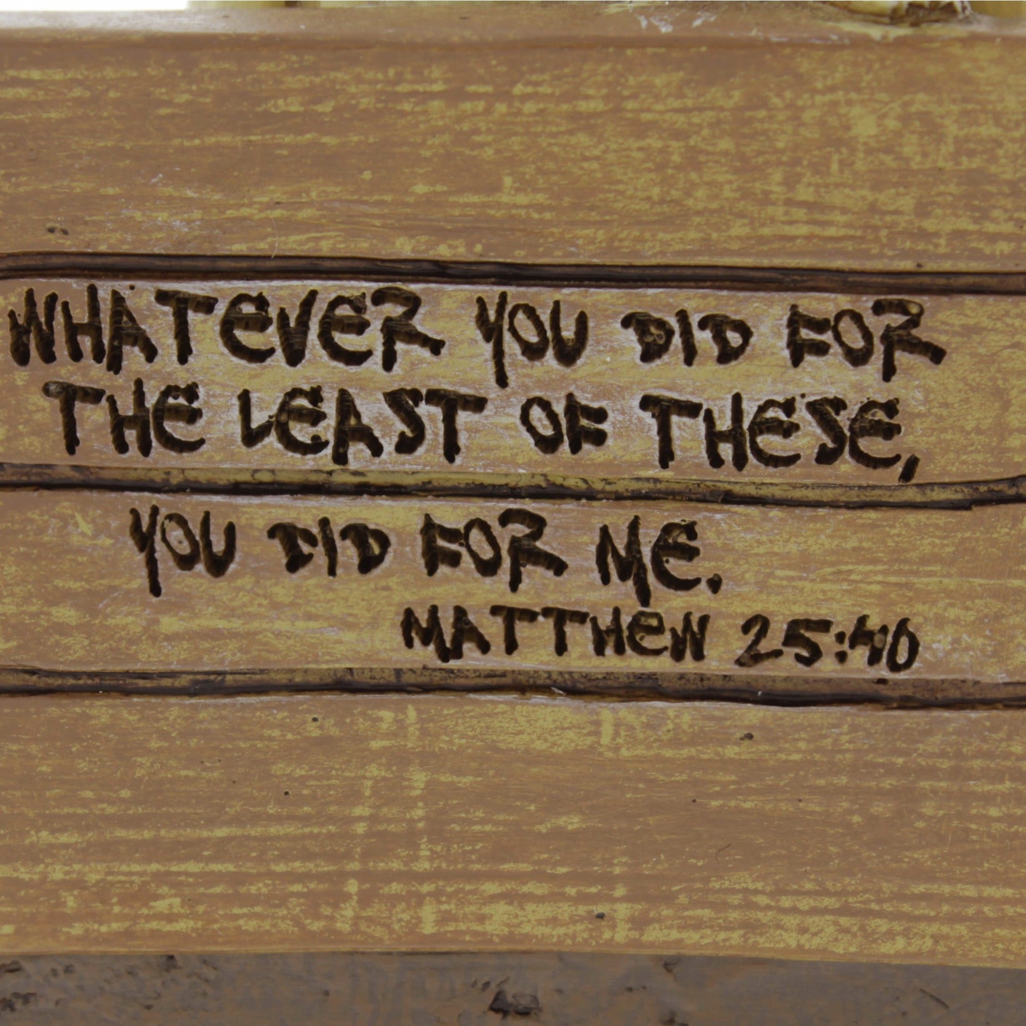 No Place to Rest Jesus Statue