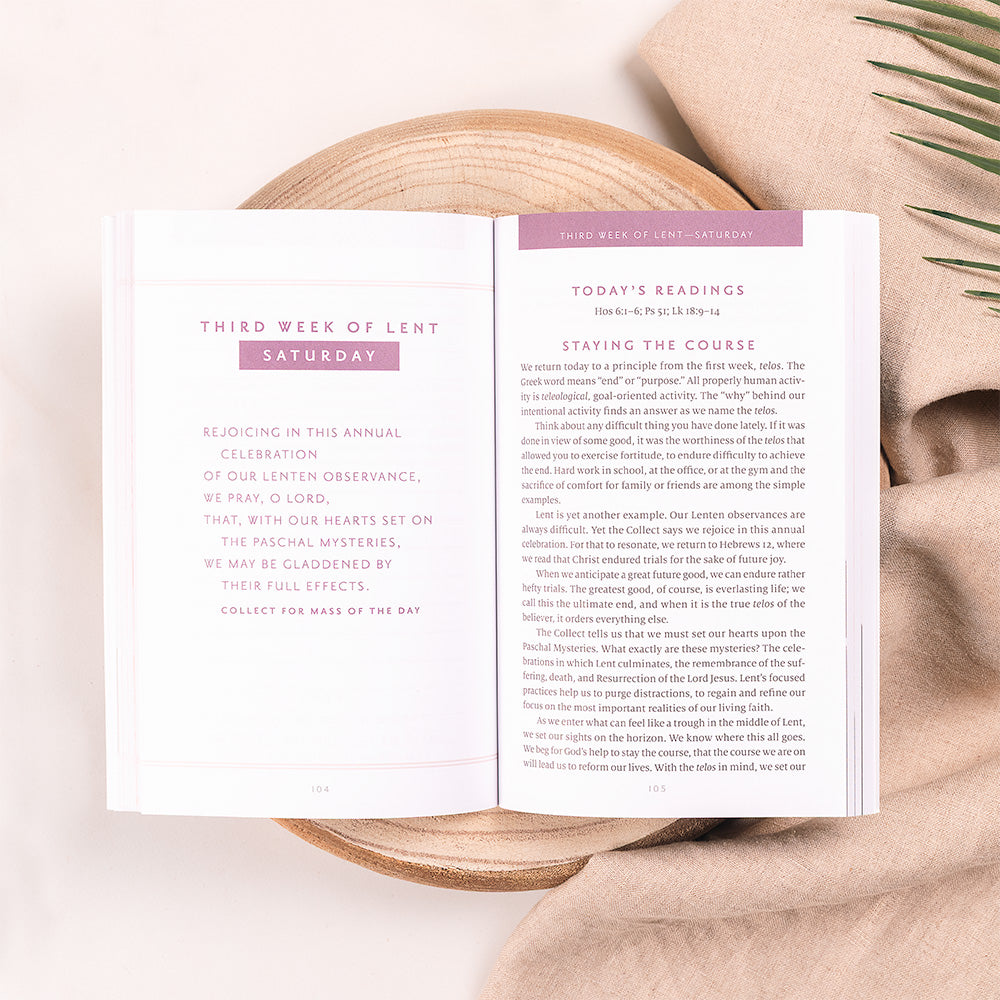 Return: A Guided Lent Journal for Prayer and Meditation, Sacred Heart Sticker & St. Joseph Prayer Card Gift Set