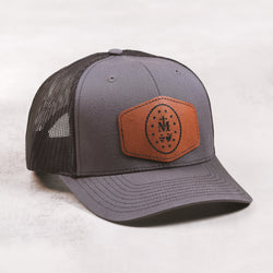 Miraculous Medal Leather Patch Ball Cap