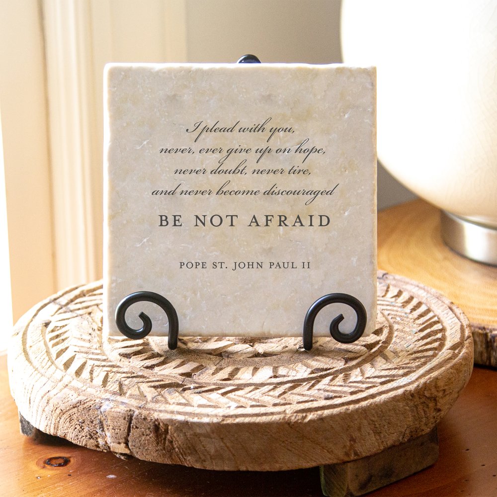 The Liturgy of the Land & Be Not Afraid Tumbled Stone Gift Set