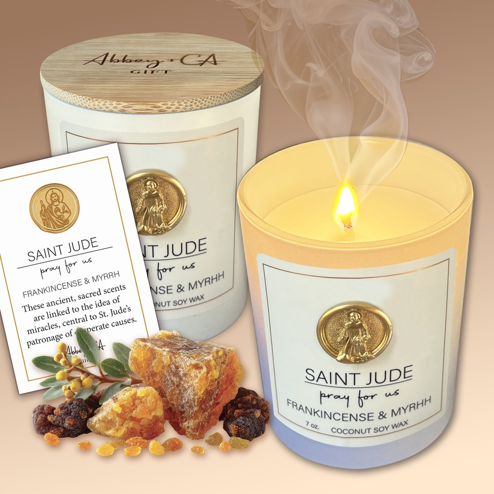 St. Jude Hope Candle - Frankincense & Myrhh