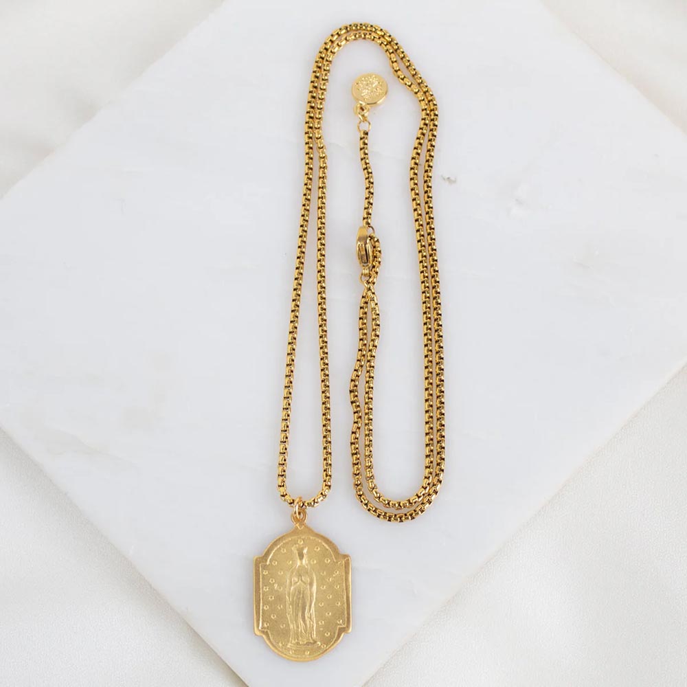 Gold Our Lady of Abundance Necklace