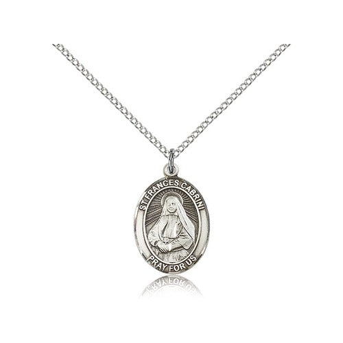 Sterling Silver St. Frances Cabrini Pendant w/ Chain
