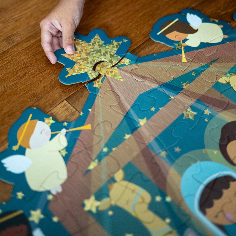 Christmas Nativity Shaped Floor Puzzle