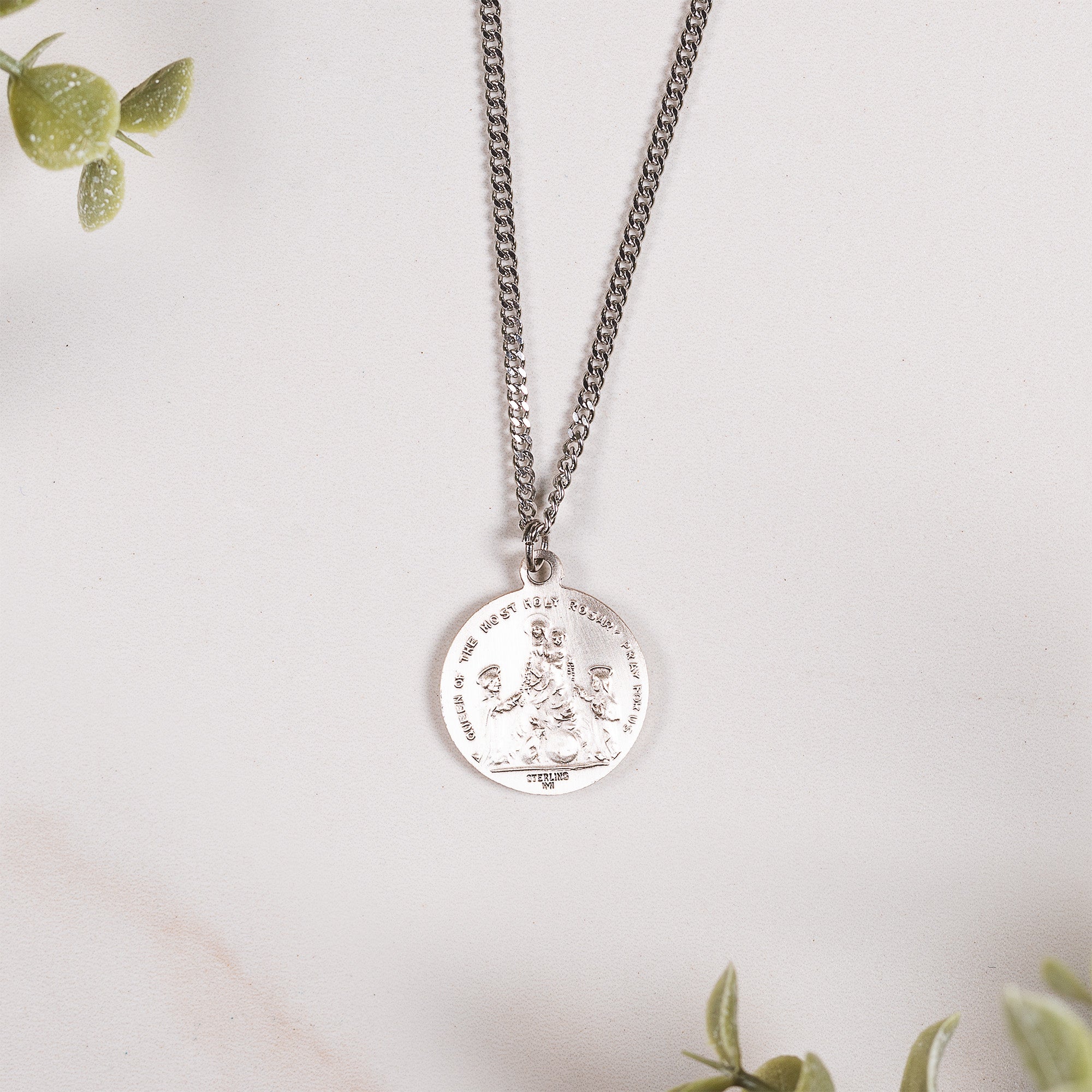 Our Lady of Fatima Queen of the Rosary Necklace