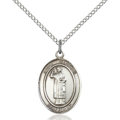 Sterling Silver St. Stephen the Martyr Pendant