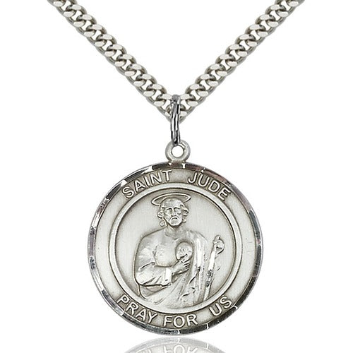 Sterling Silver St. Jude Pendant - 2508326