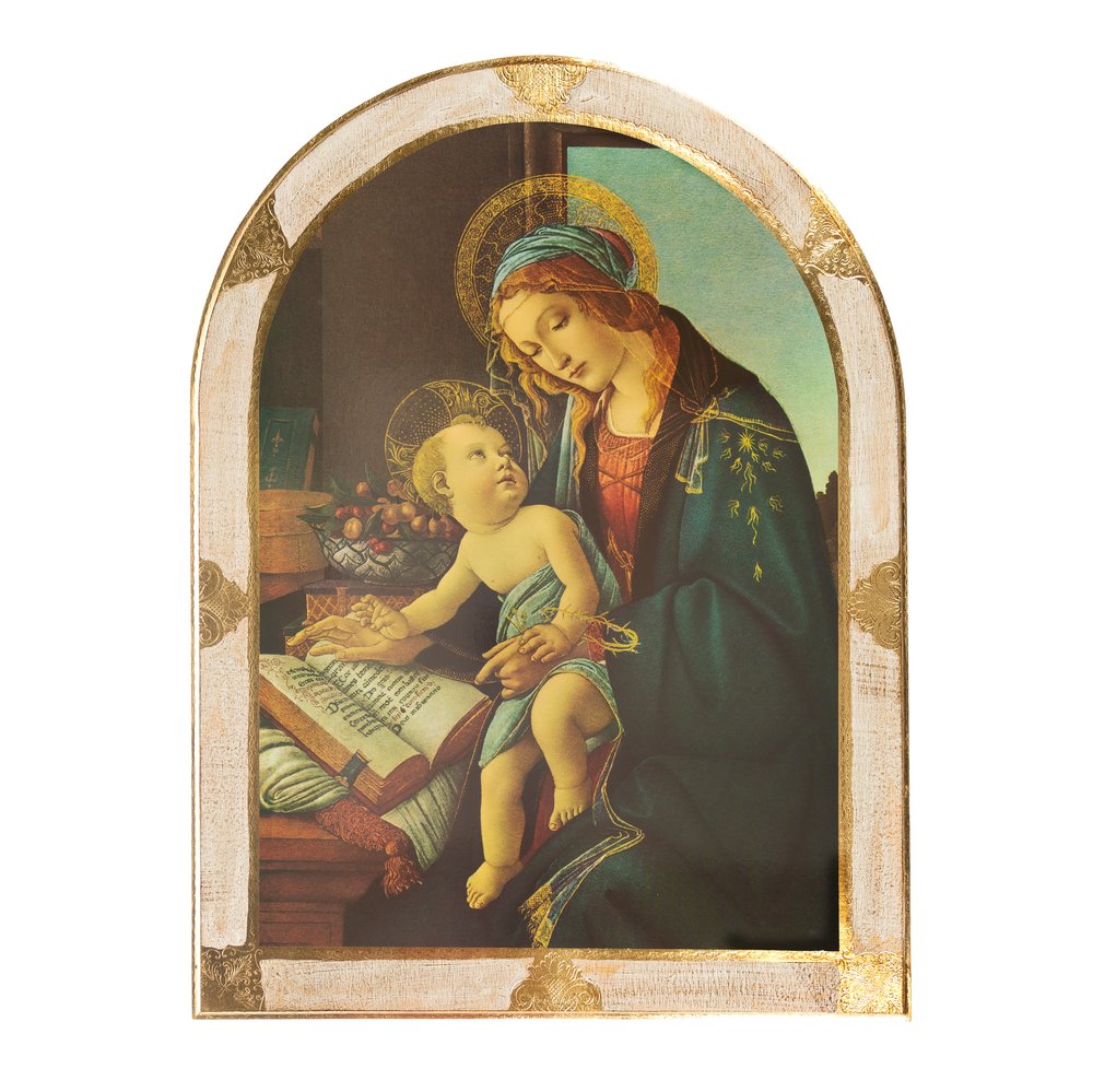 Arched Madonna of the Library Florentine Plaque