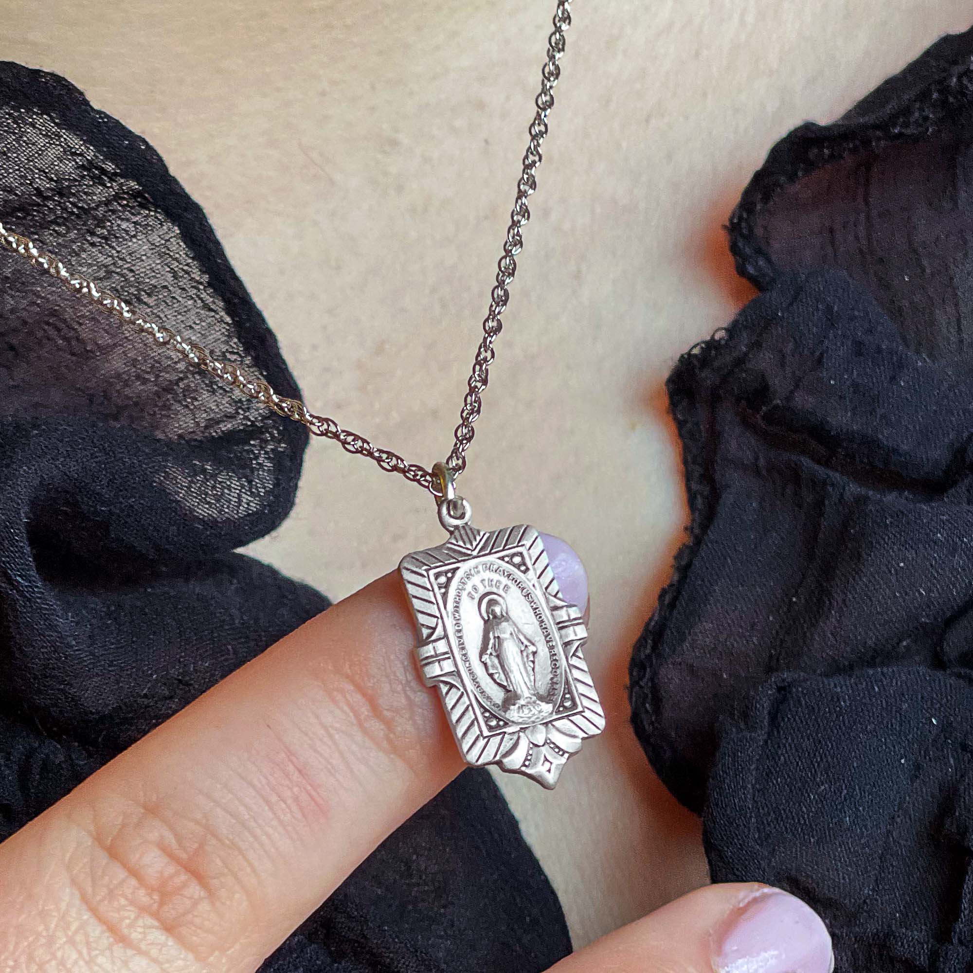 Archive Collection Vintage Miraculous Medal Necklace
