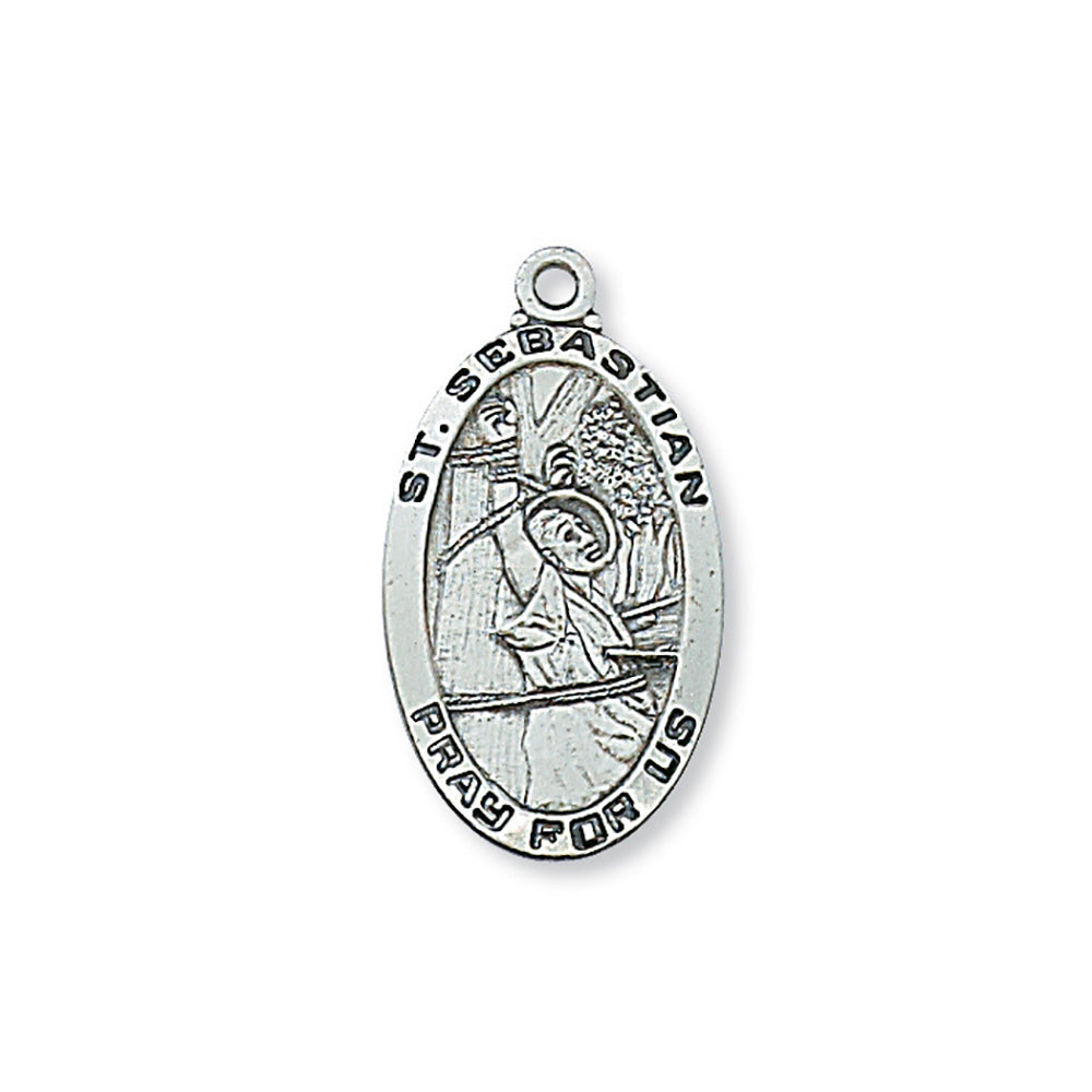 Sterling Silver St. Sebastian Medal