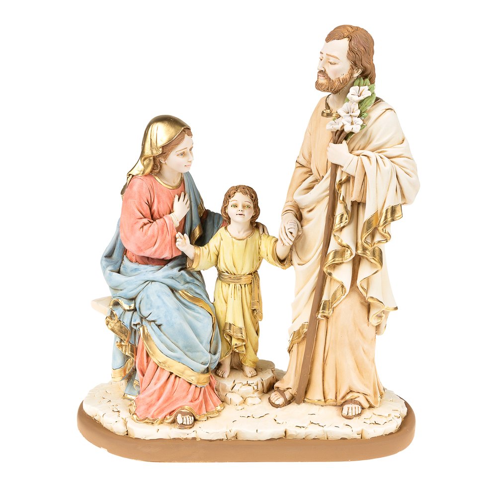 Holy Family Colored Statue - 13"