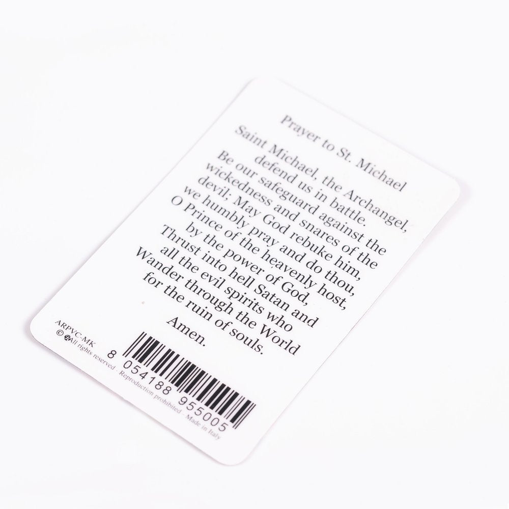 St. Michael Laminated Prayer Card