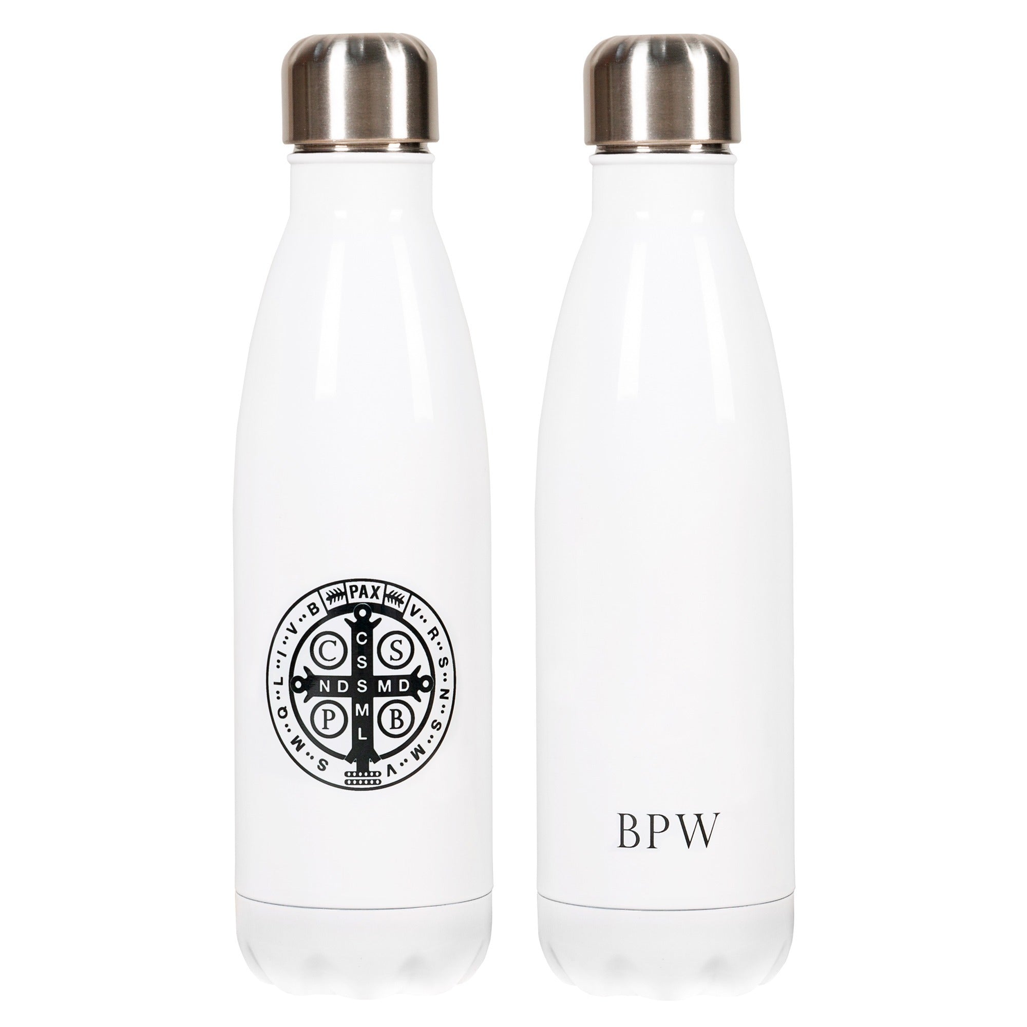 Personalized Saint Benedict Water Bottle