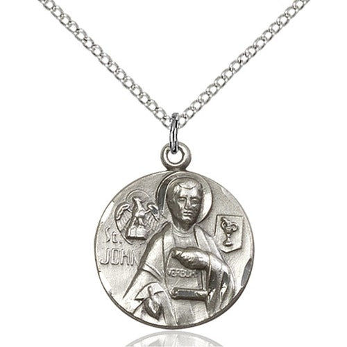 Sterling Silver St. John the Evangelist Pendant