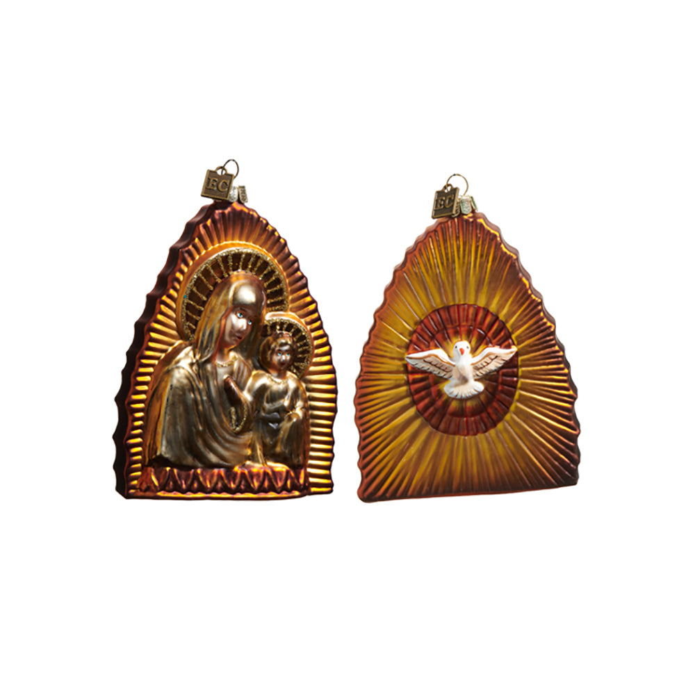Madonna & Child and Holy Spirit Ornament