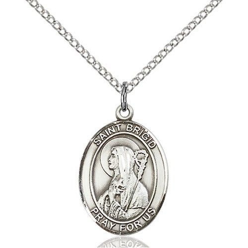 St. Brigid of Ireland Pendant, Bliss, Sterling Silver