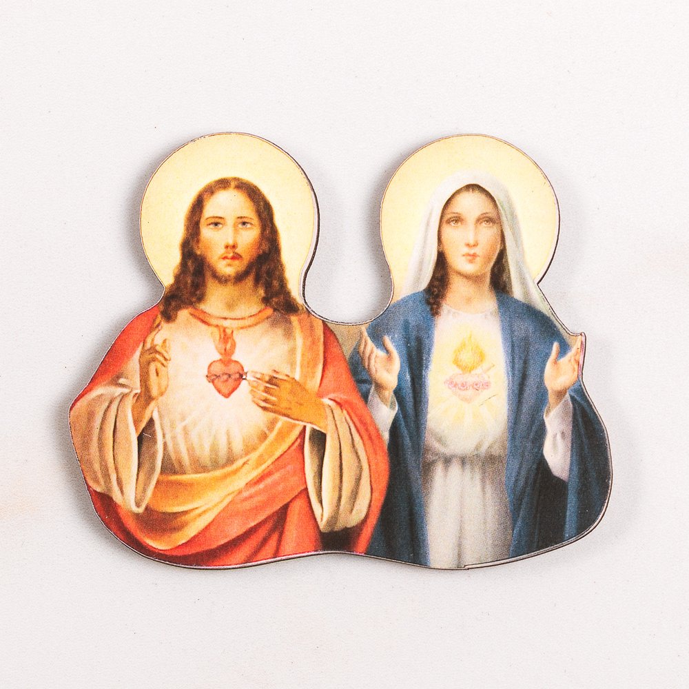 Sacred & Immaculate Hearts Magnet - 2.55"