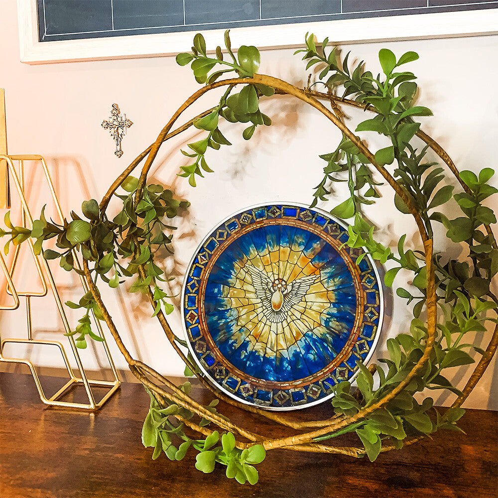 Holy Spirit Stained Glass Roundel