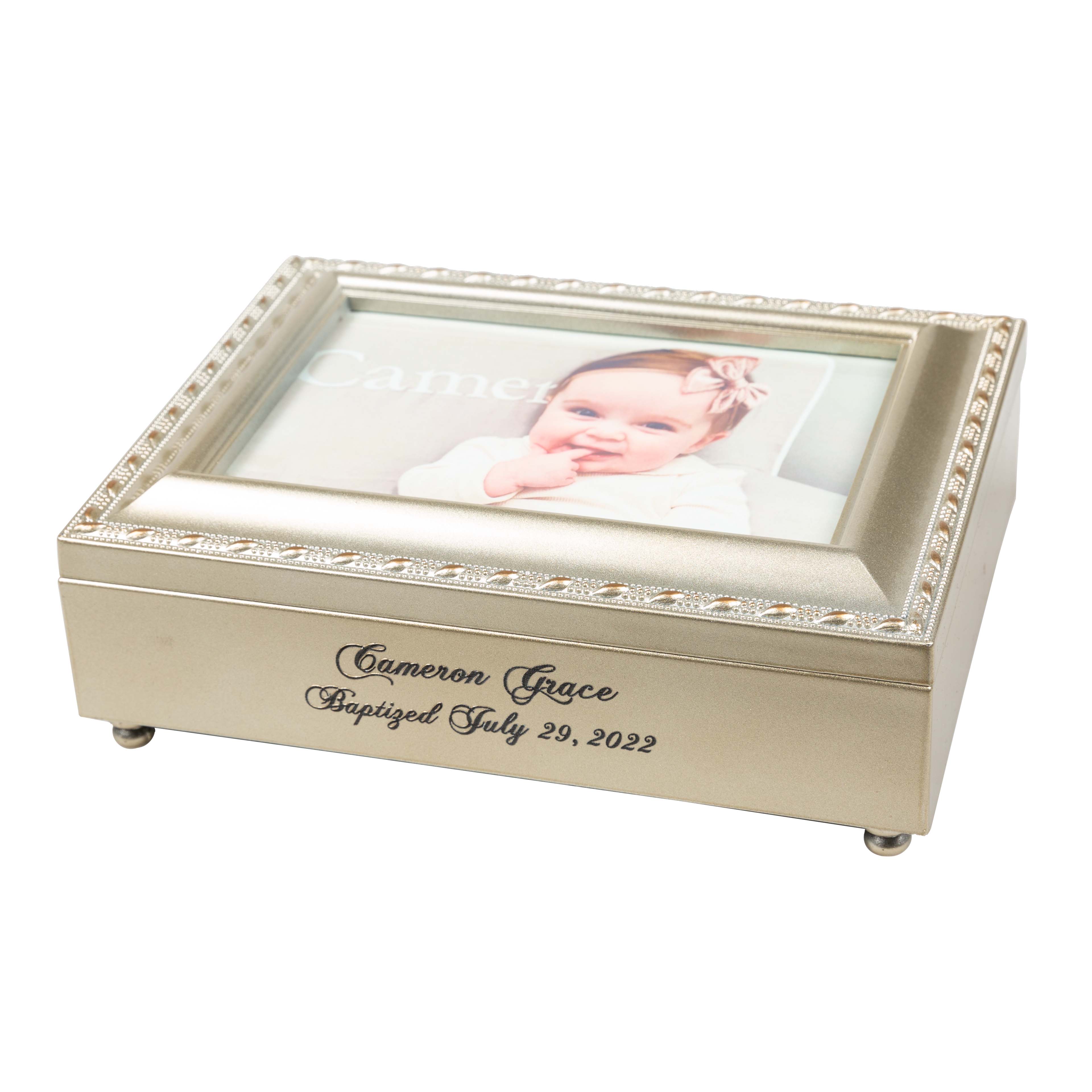 Personalized Baptism Music Box