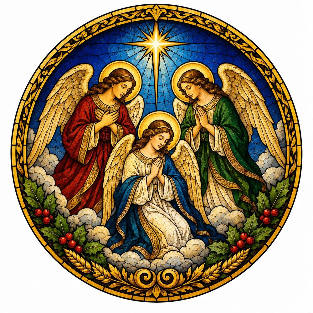 Christmas Blessings Catholic Olive Oil Mini Quad Gift Set