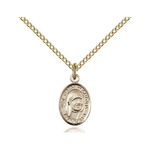 14kt Gold Filled Saint Teresa of Calcutta Petite Pendant