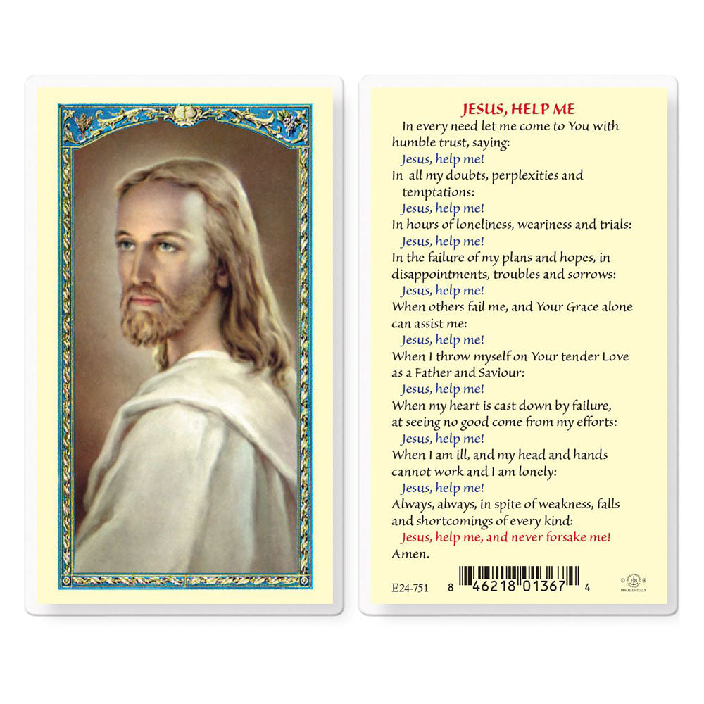 Jesus Help Me Prayer Card