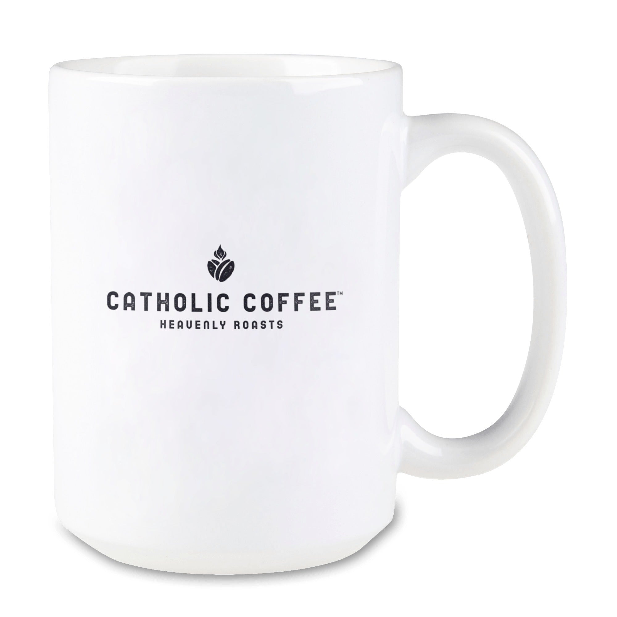 Catholic Coffee Logo Bean Mug