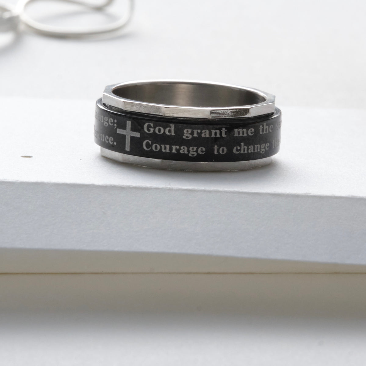 Serenity Prayer Spinner Ring