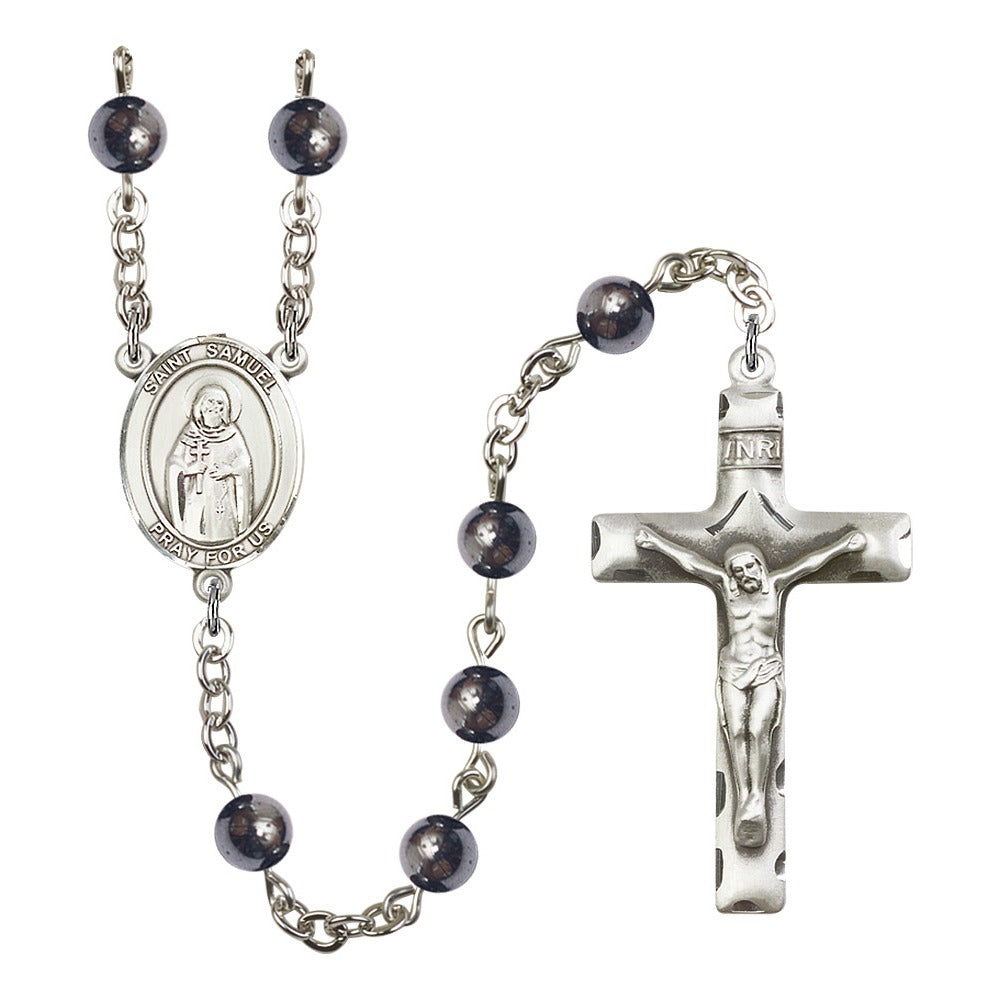 St. Samuel 6mm Hematite Rosary