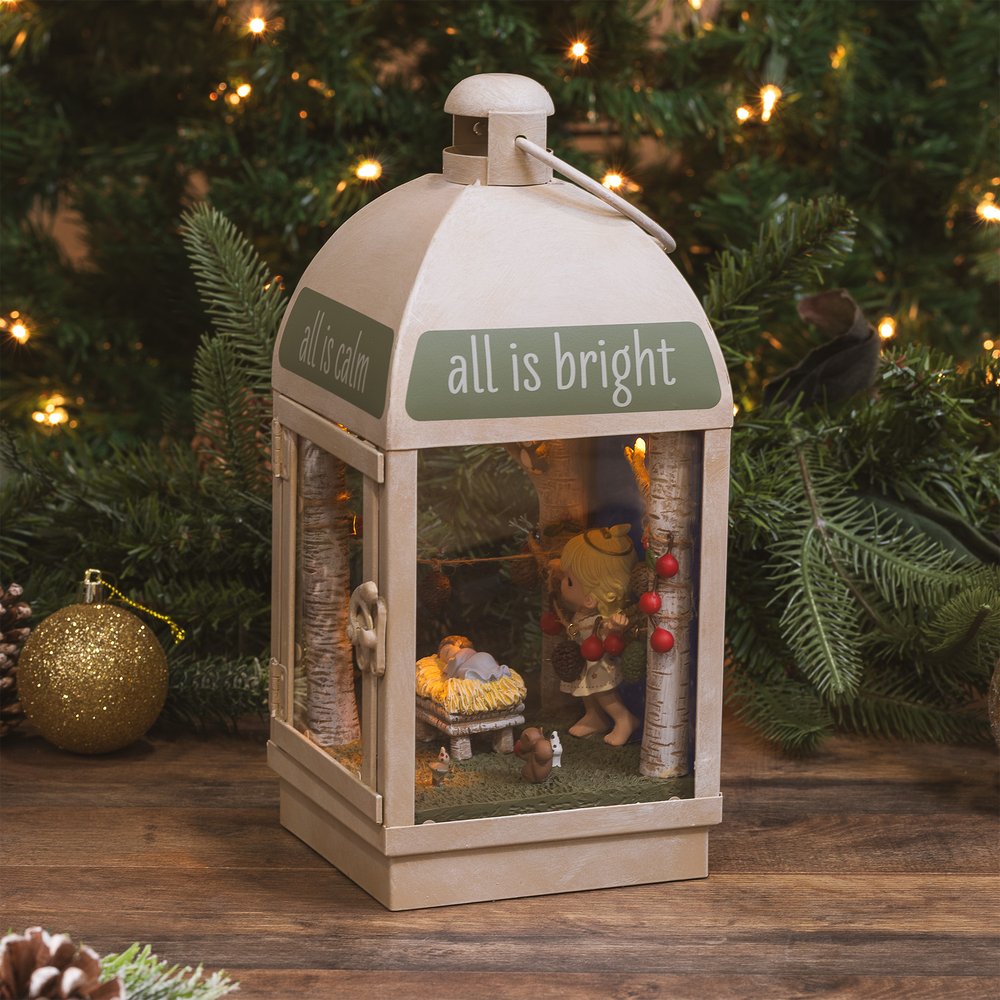 Precious Moments All Is Calm, All is Bright Musical LED Lantern