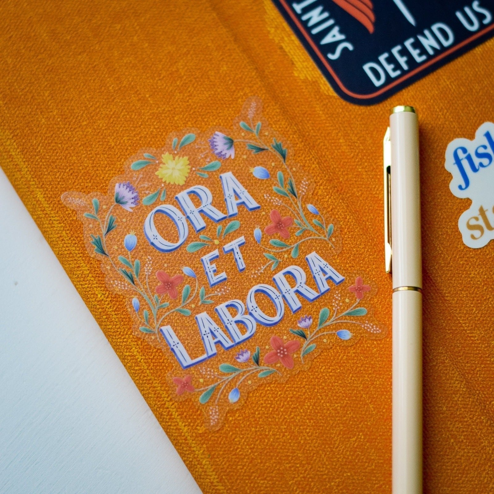 Ora Et Labora Vinyl Sticker