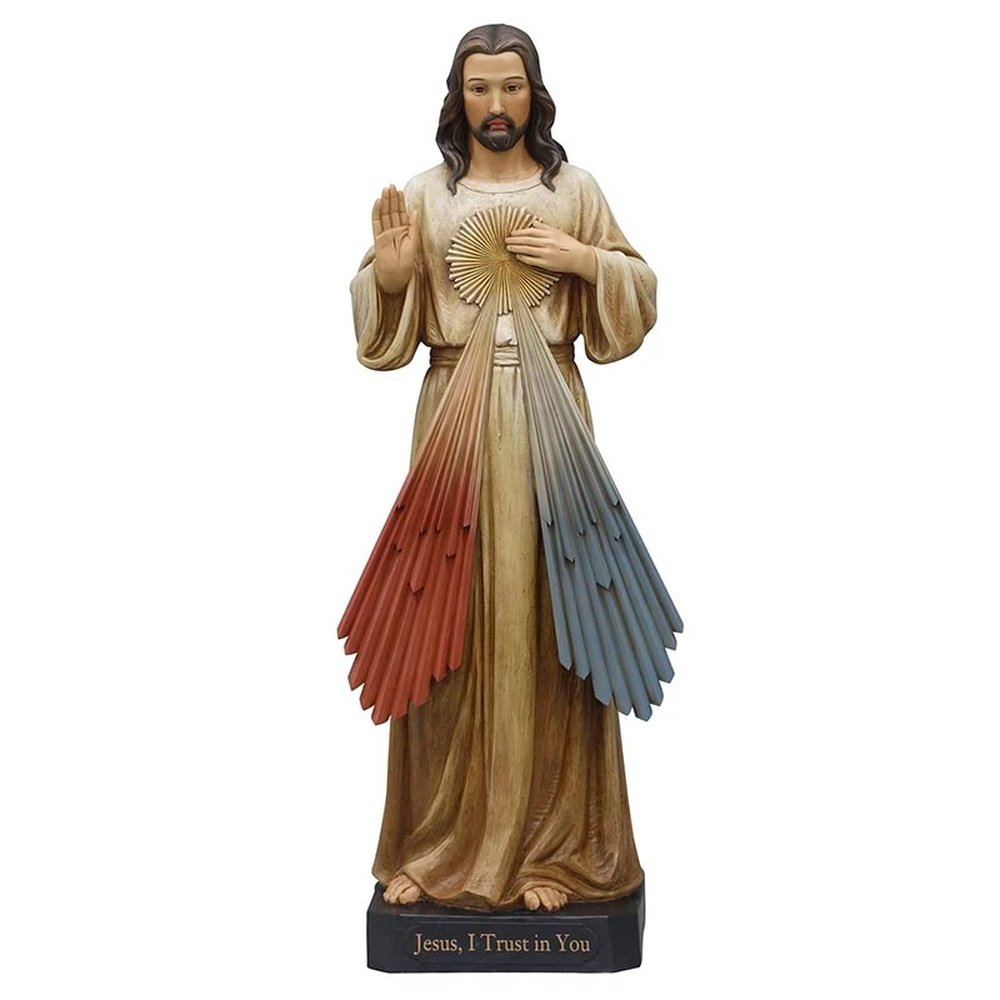 Divine Mercy Full Color Statue - 48