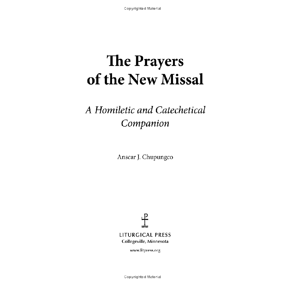 The Prayers of the New Missal