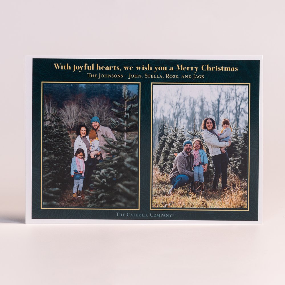Personalized Joy to the World Photo Christmas Cards