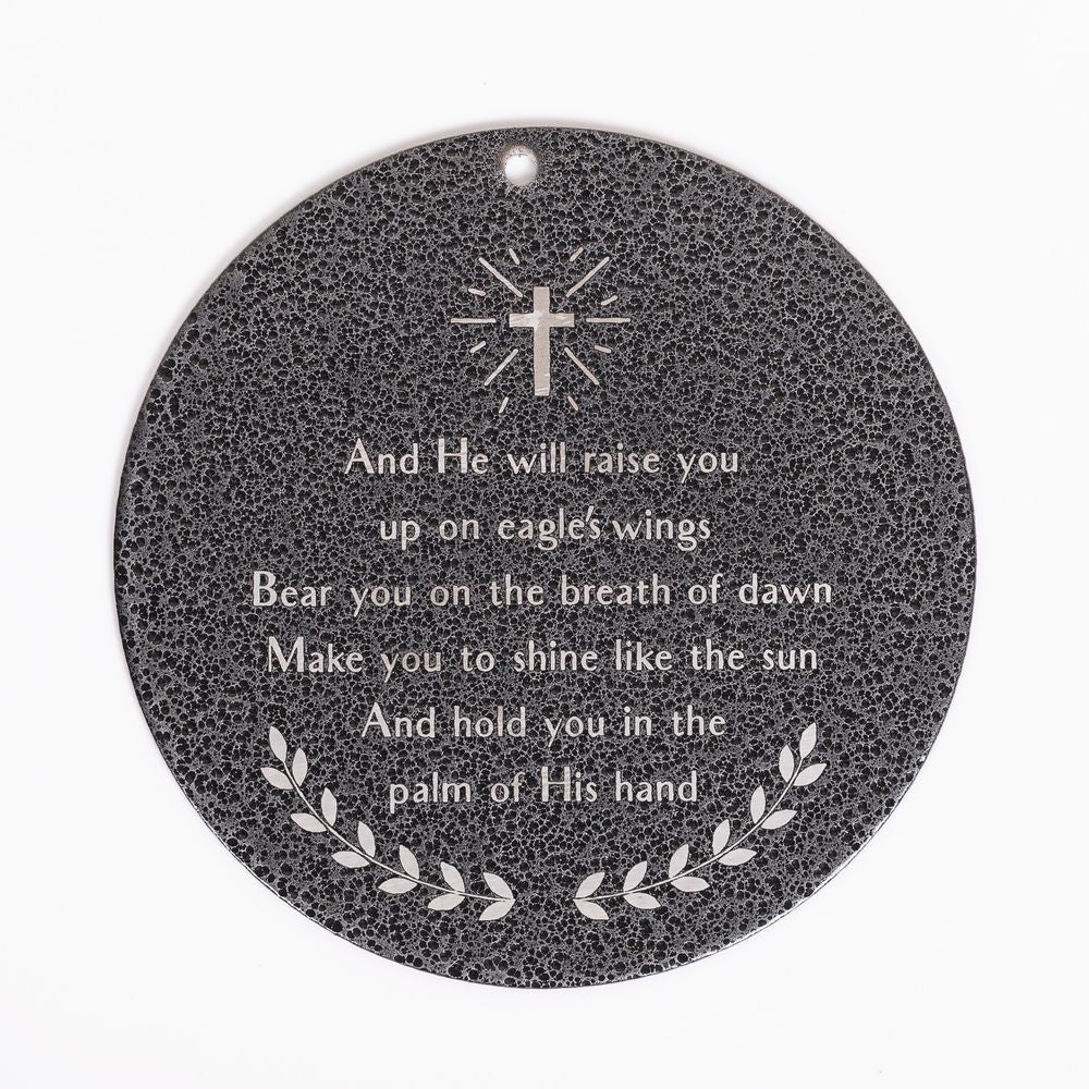 Personalized Memorial Eagle's Wings Wind Chimes - 30"