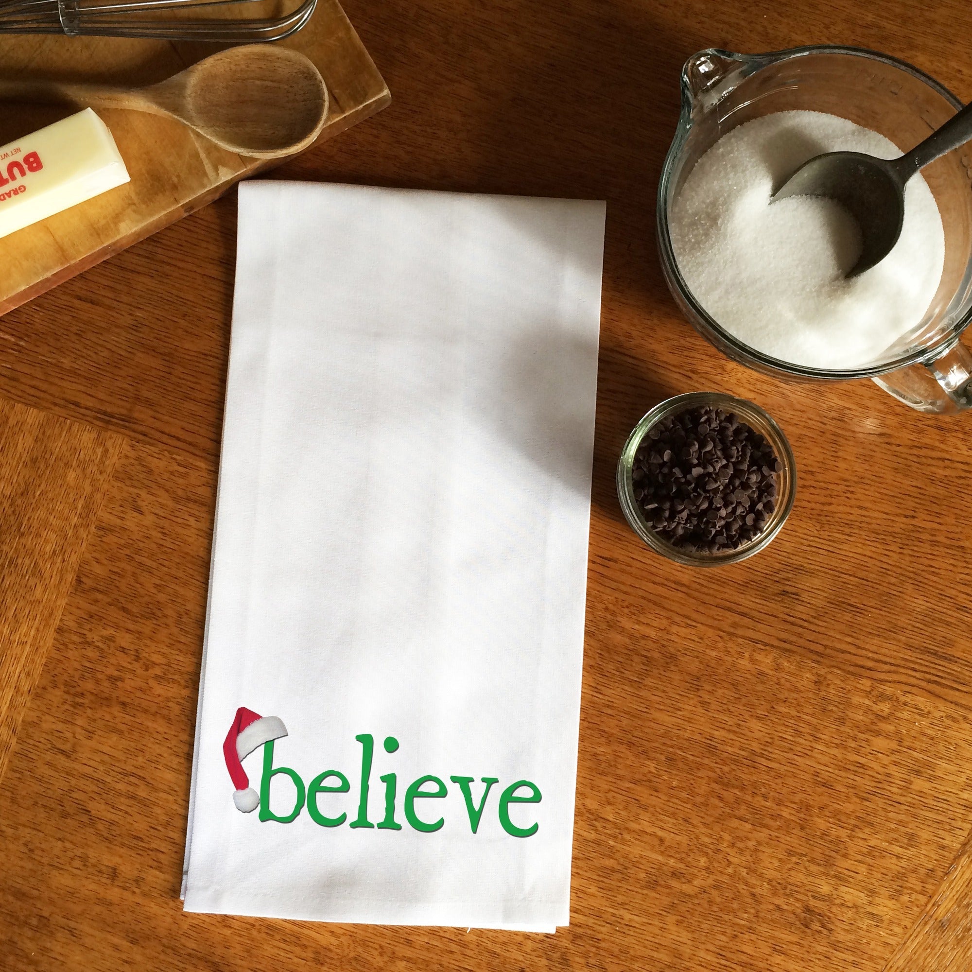 St. Nick "Believe" Dish Towel