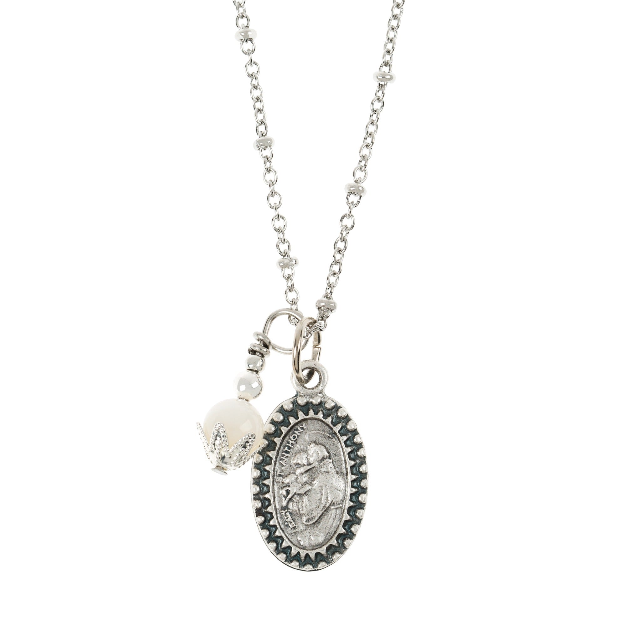 St. Anthony Ball Chain Necklace