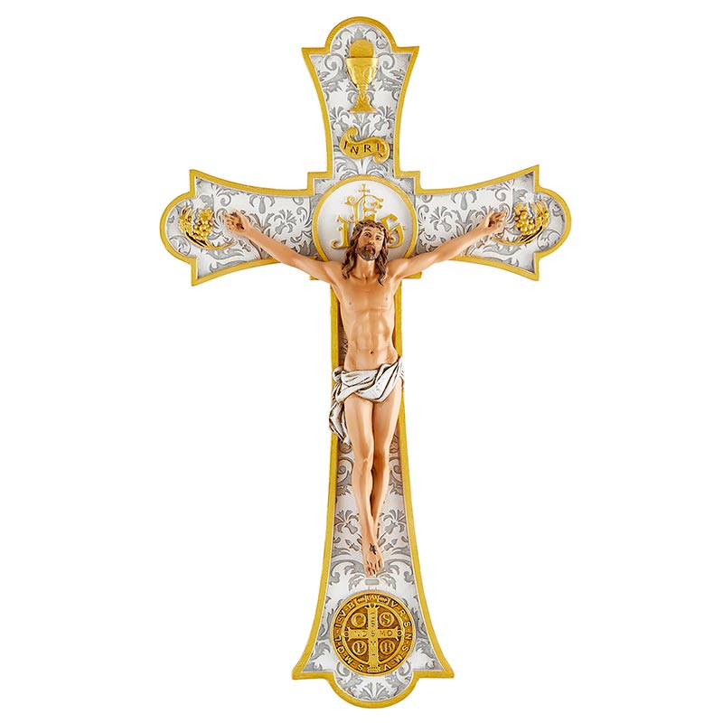 Holy Mass Wedding Wall Crucifix - 8"