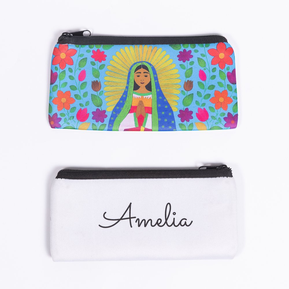 Personalized Our Lady of Guadalupe Joyful Pencil Pouch