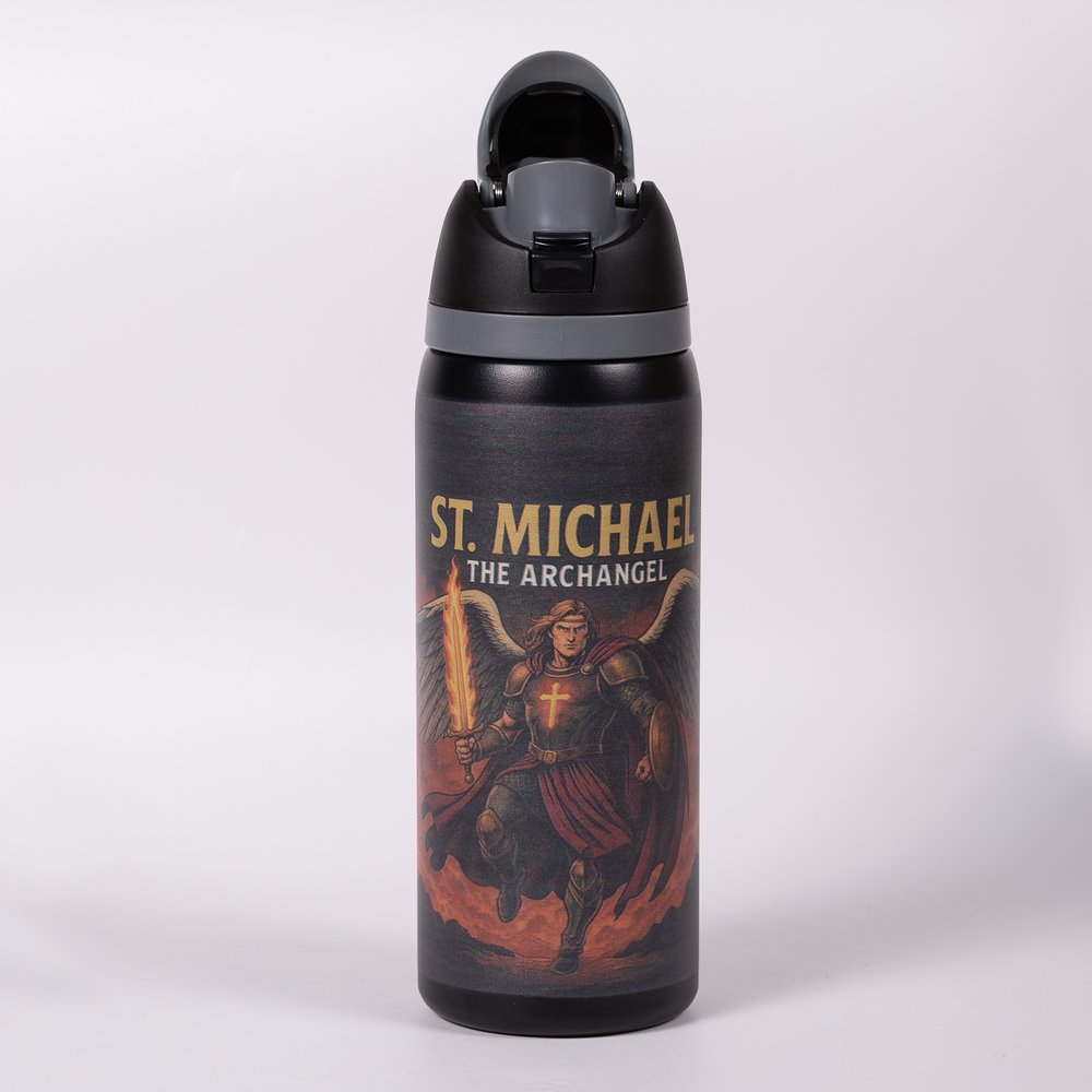 St. Michael Personalized Superhero Saint Water Bottle