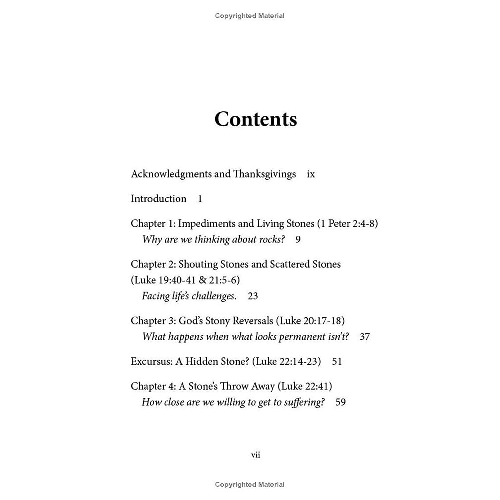 Stones of the Last Week: Impediments to Easter