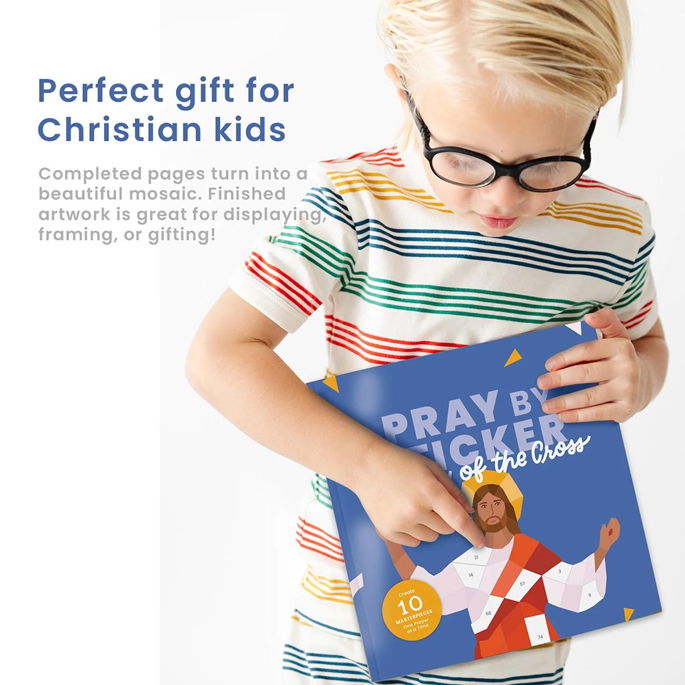 Pray by Sticker: Story of the Cross Sticker Book