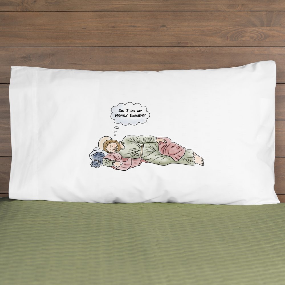 Nightly Examen Reminder St. Joseph Pillowcase