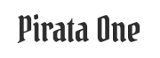 Preview of the font Pirata one