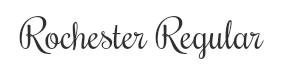 Preview of the font Rochester regular
