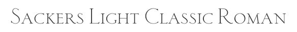 Preview of the font Sackers light classic roman