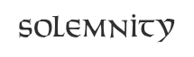 Preview of the font Solemnity
