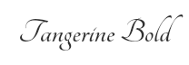 Preview of the font Tangerine bold