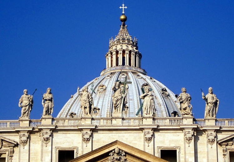 The Dome of St. Peter's Basilica in Rome