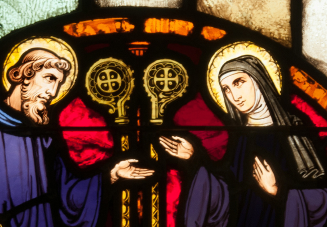 St. Scholastica, St. Scholastica, sister of St. Benedict, c…